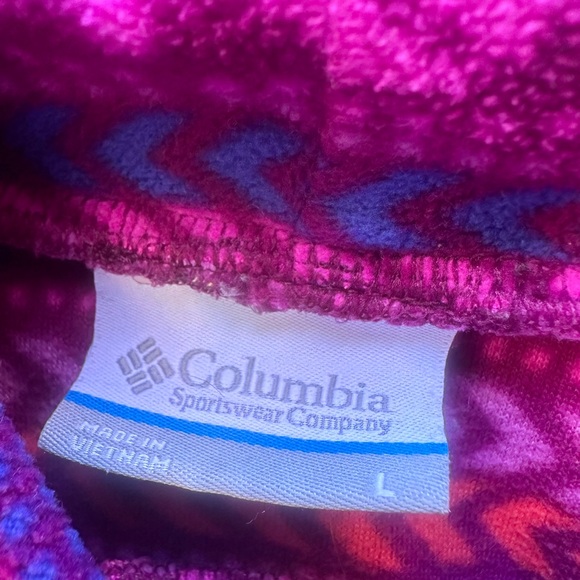 Super Bright and Vibrant turtleneck fleece Columbia Women’s Large - Picture 2 of 4